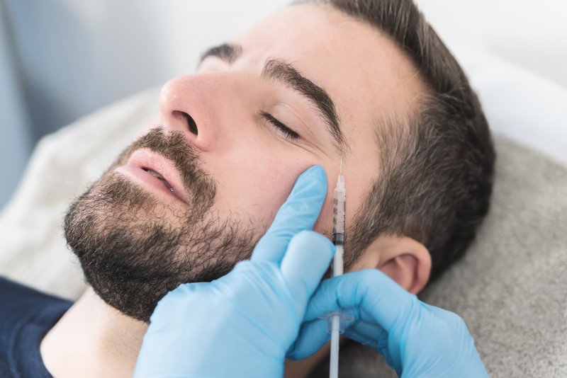 man getting BOTOX