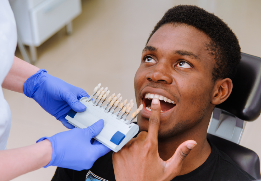 Man getting veneers